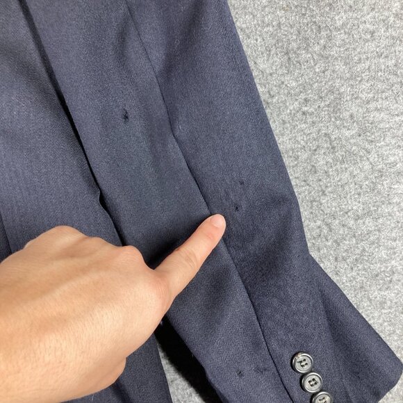 Vintage Polo University Club Ralph Lauren Double Breasted Blazer Mens 40R Blue * - Picture 15 of 16